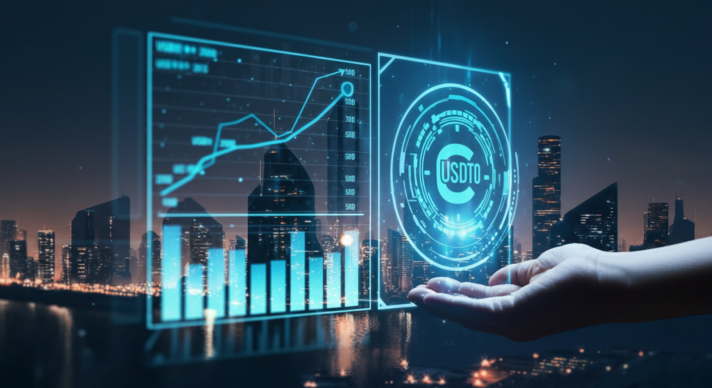 Future potential of USDT0 represented visually