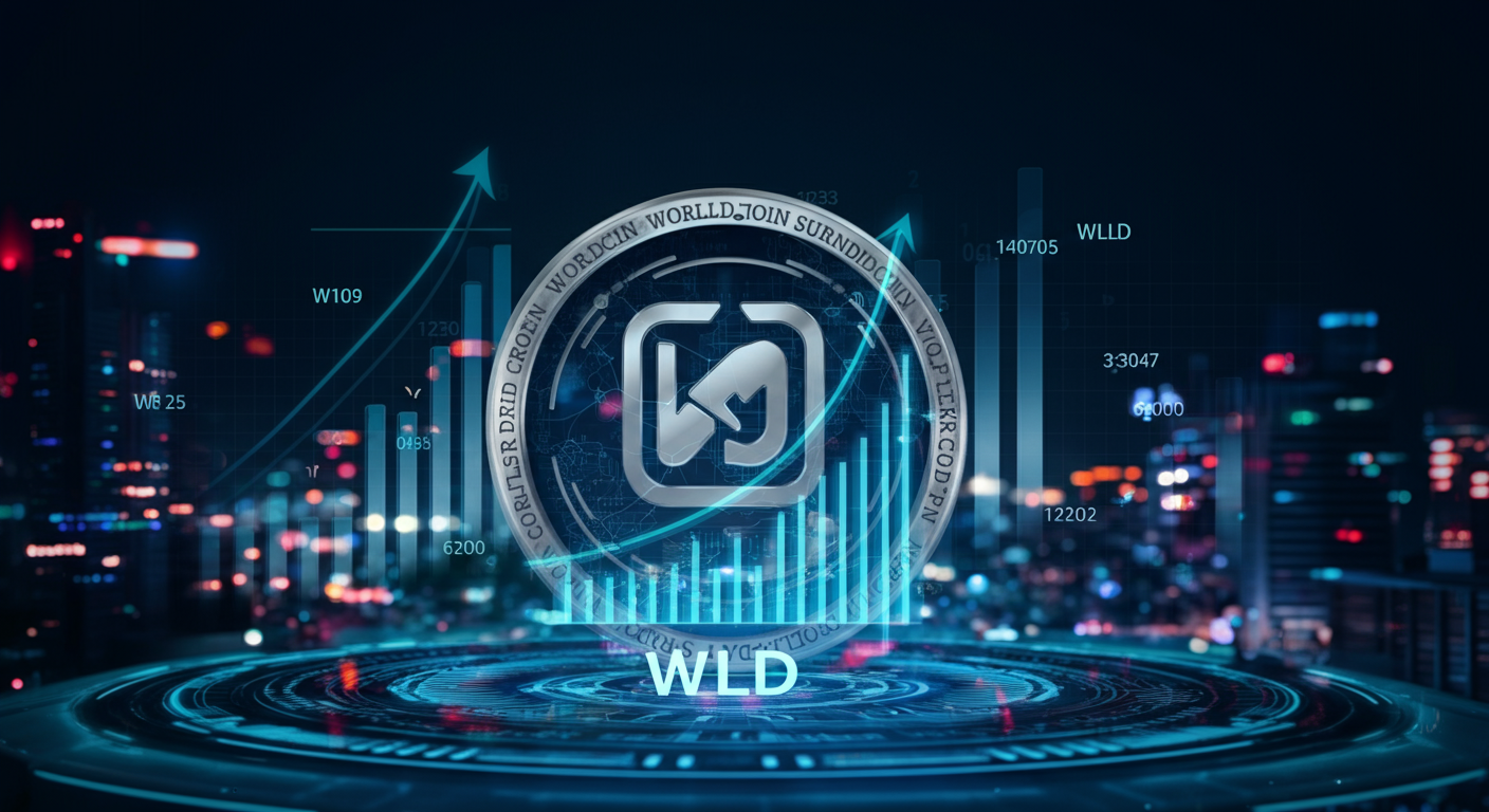 Future potential of Worldcoin WLD represented visually