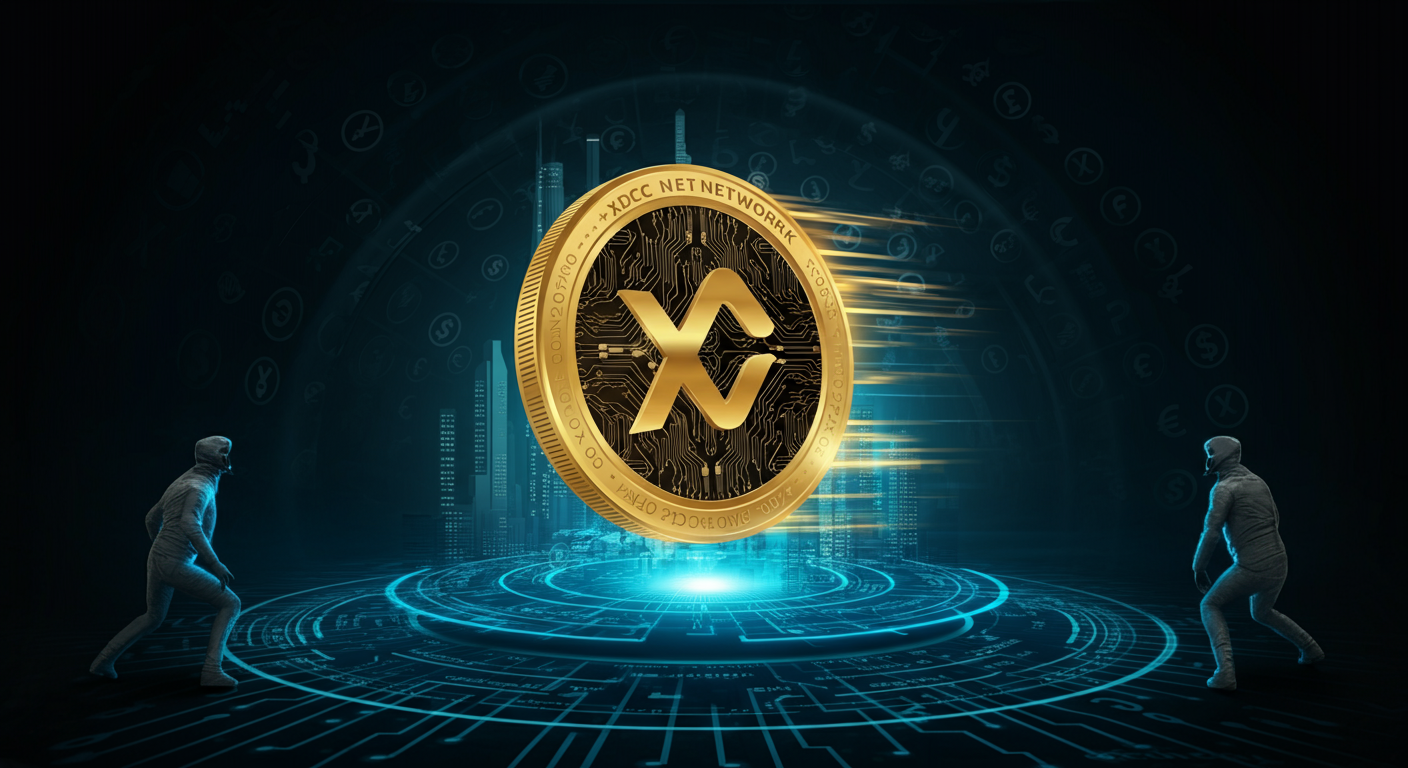 Eye-catching visual of XDC Network XDC and cryptocurrency vibes