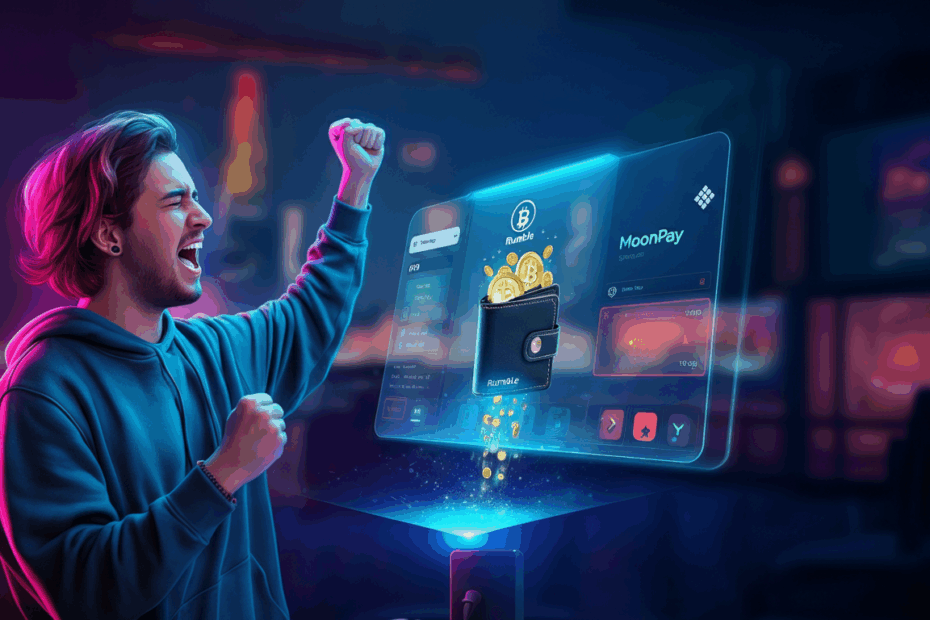 Rumble & MoonPay: クリエイター向けBitcoinウォレット登場！