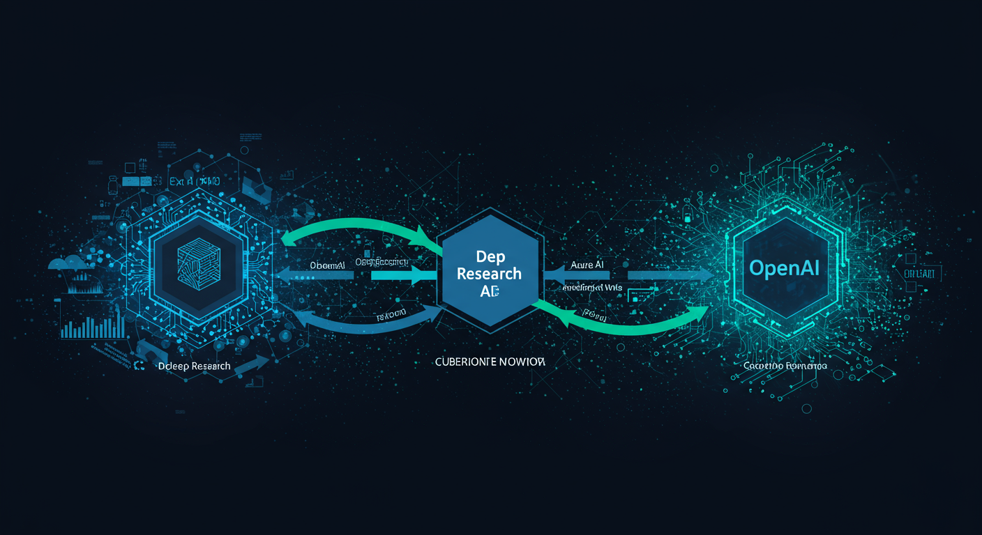 Future potential of Deep Research, Azure AI, OpenAI
represented visually
