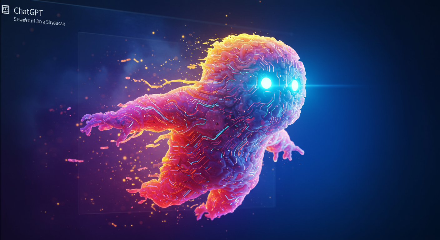 Eye-catching visual of AI, ChatGPT, Windows
 and  AI technology vibes