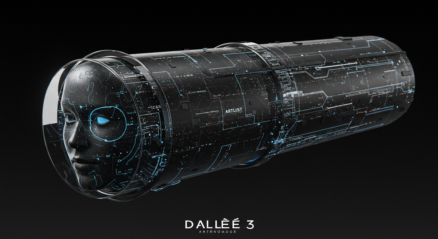 Eye-catching visual of AI, Artlist, artists
and AI technology vibes