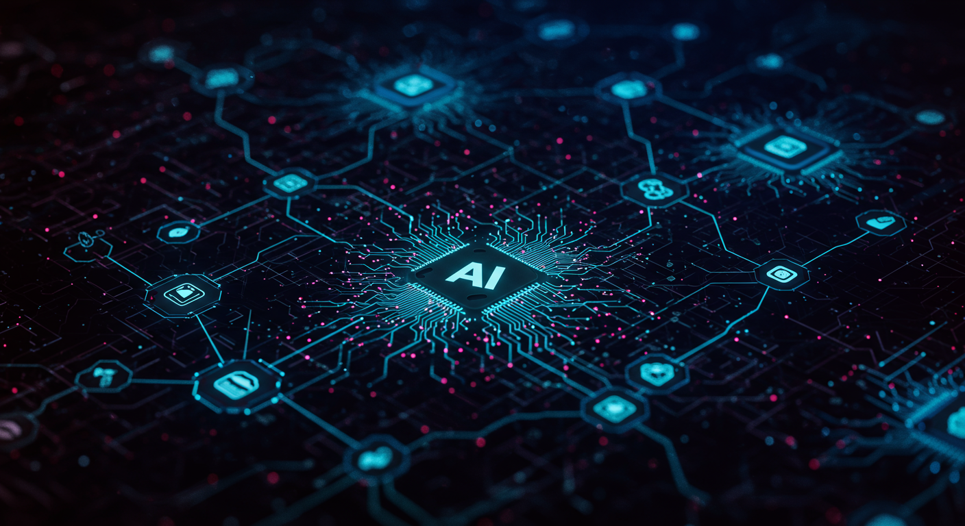 Future potential of AI testing, test automation, CI/CD
represented visually