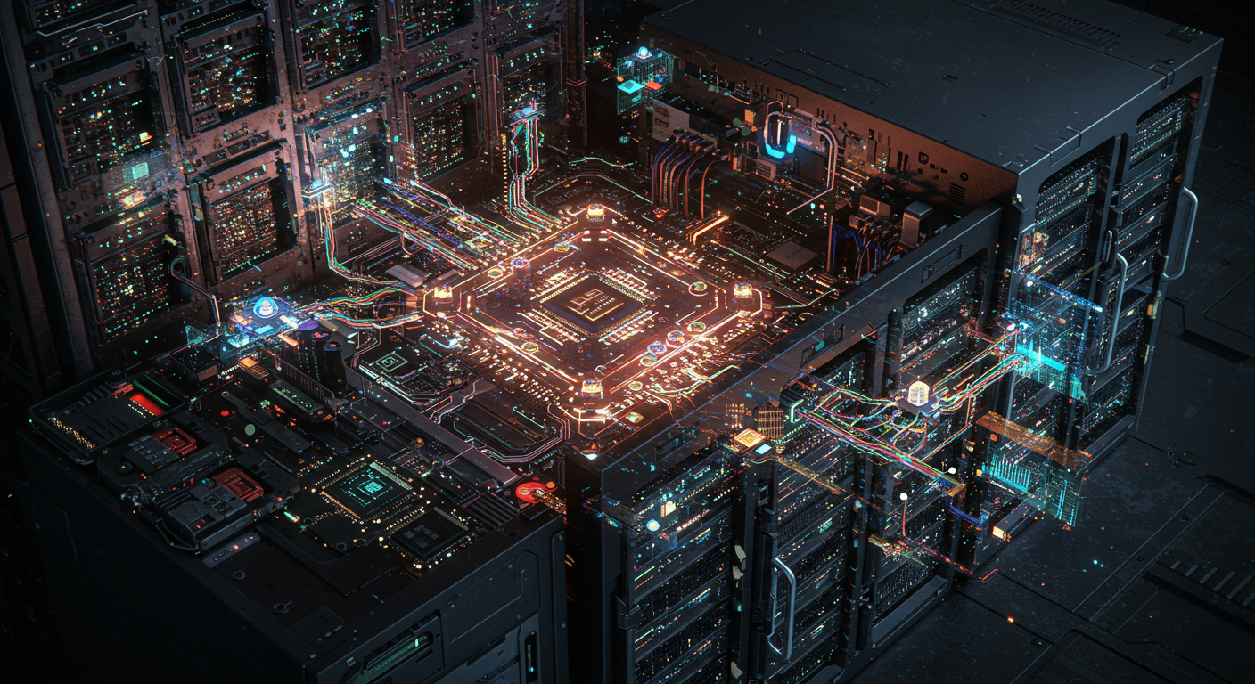 MCP server, LLM, AI agents
AI technology illustration