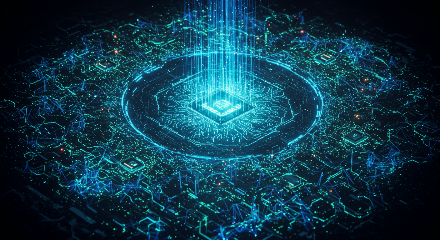 Future potential of MCP server, LLM, AI agents
represented visually