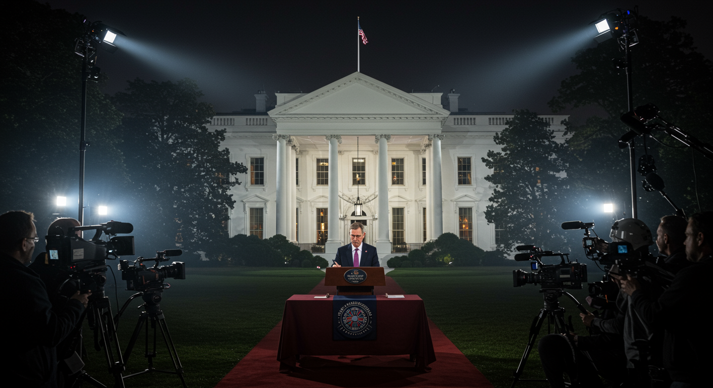 Eye-catching visual of AI models, White House, executive order
and AI technology vibes