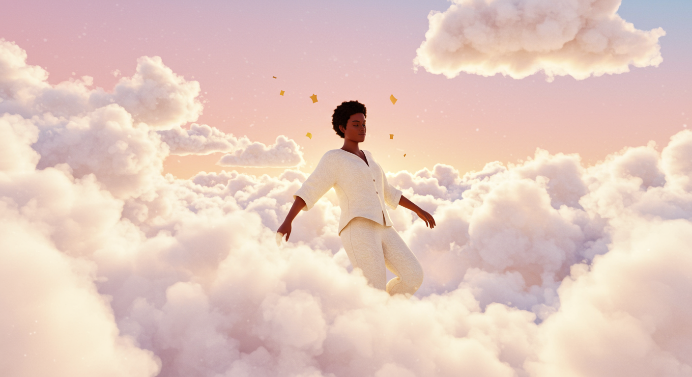 Eye-catching visual of sleep support+, sleep, experience
and lifestyle vibes