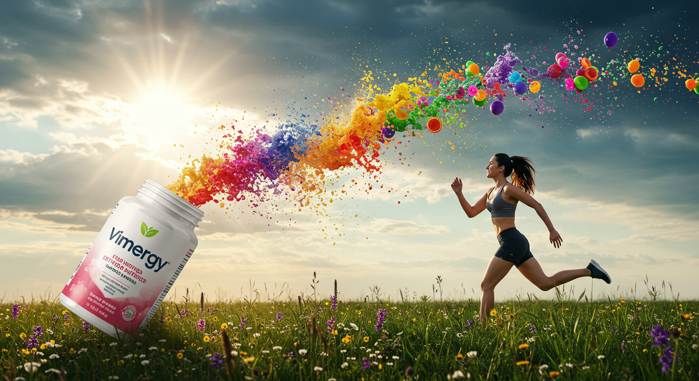 Eye-catching visual of Vimergy, health
and lifestyle vibes