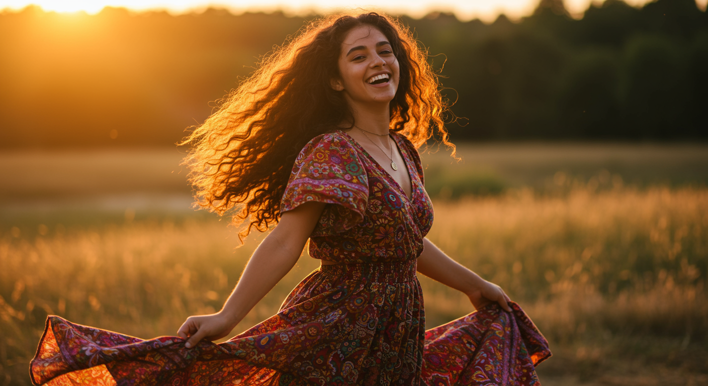 Eye-catching visual of present moment, nuanced
and lifestyle vibes