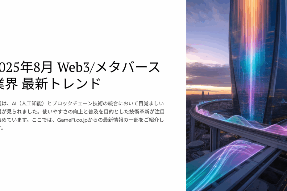 Web3・メタバース業界の最新動向まとめ