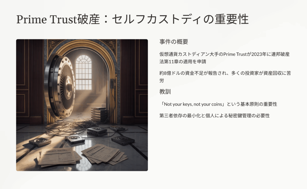 Prime Trust破産がビットコイン保管と投資家に与える深刻な影響