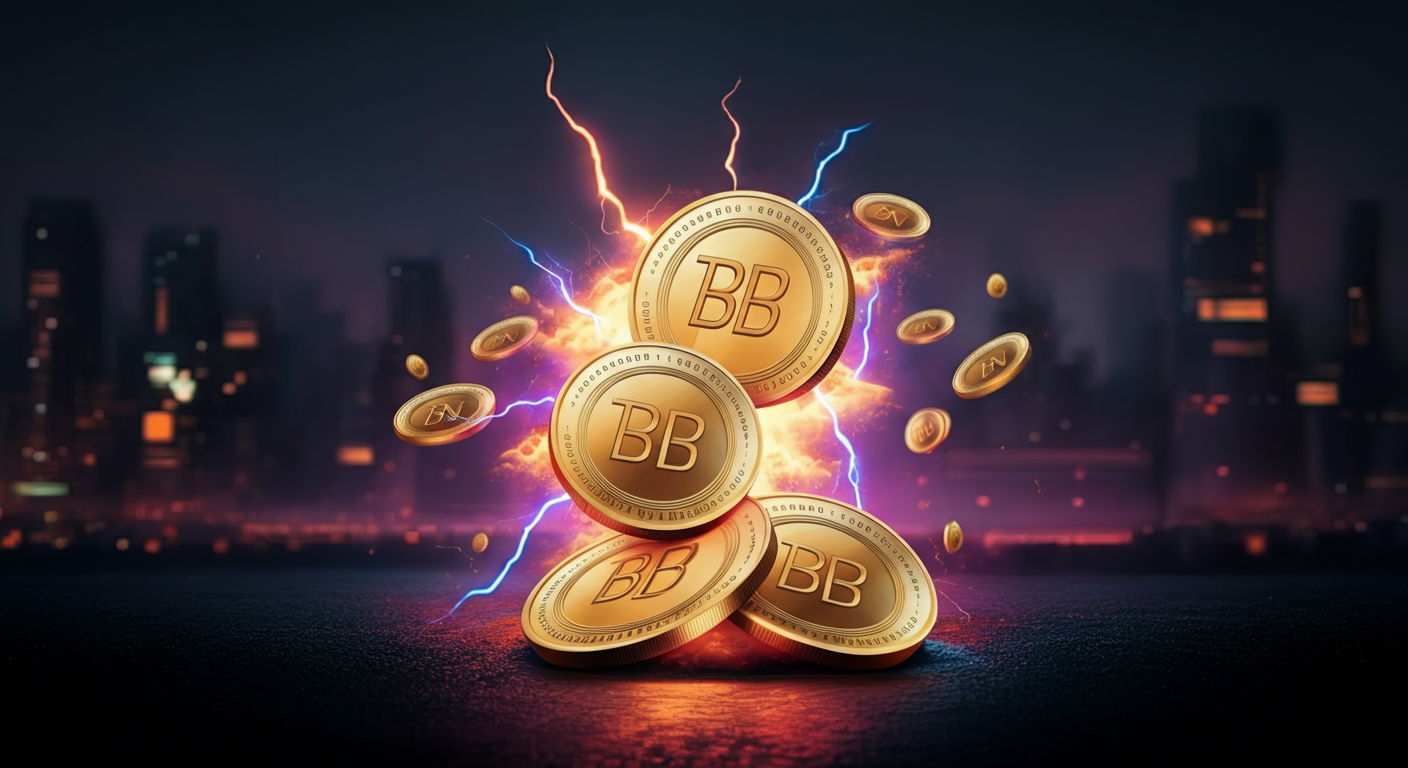 BNB の世界観と仮想通貨らしさが伝わるビジュアル