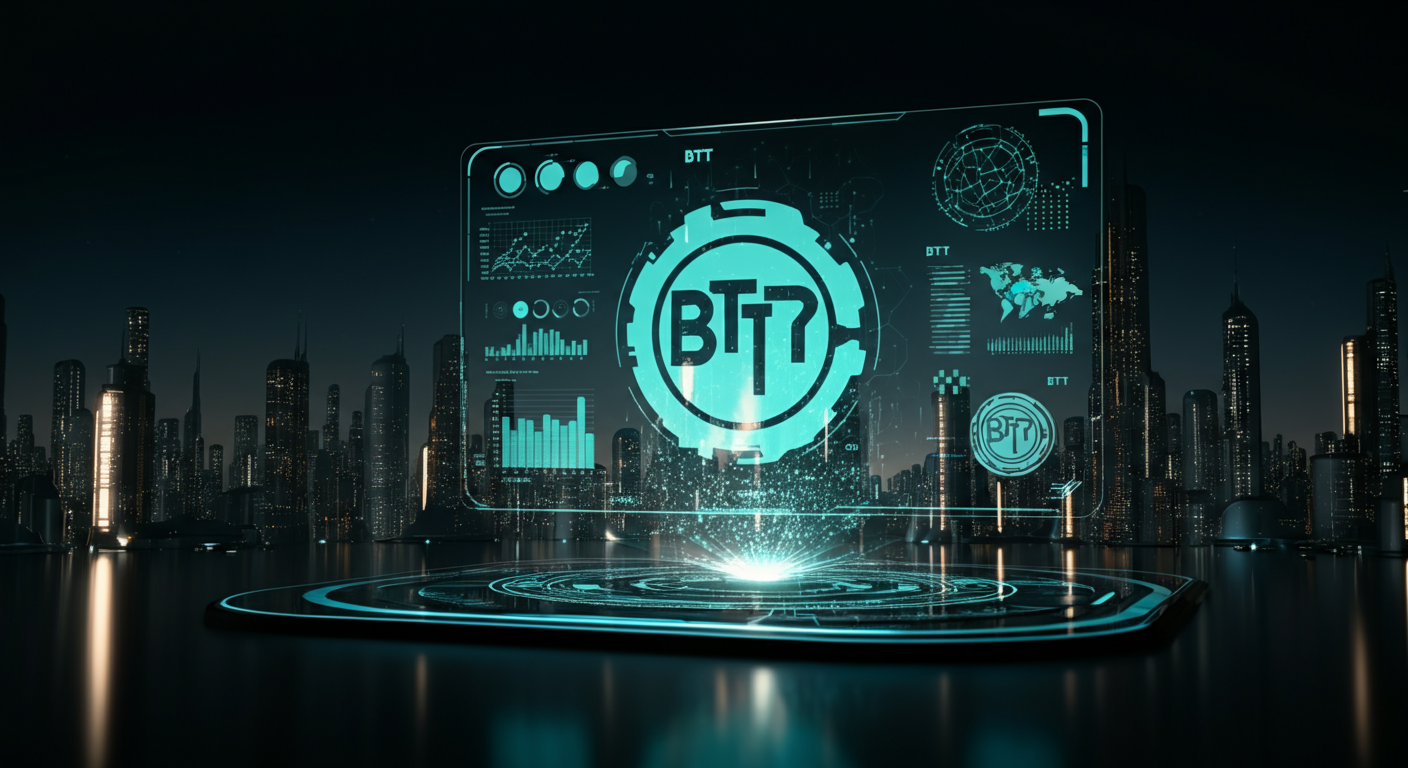 Future potential of BitTorrent BTT represented visually