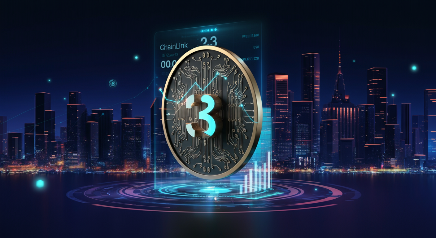 Chainlink LINKの将来性を象徴するビジュアル