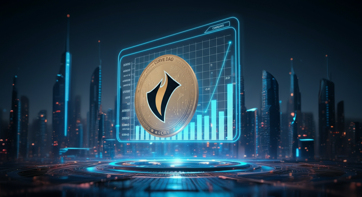 Future potential of Curve DAO CRV represented visually