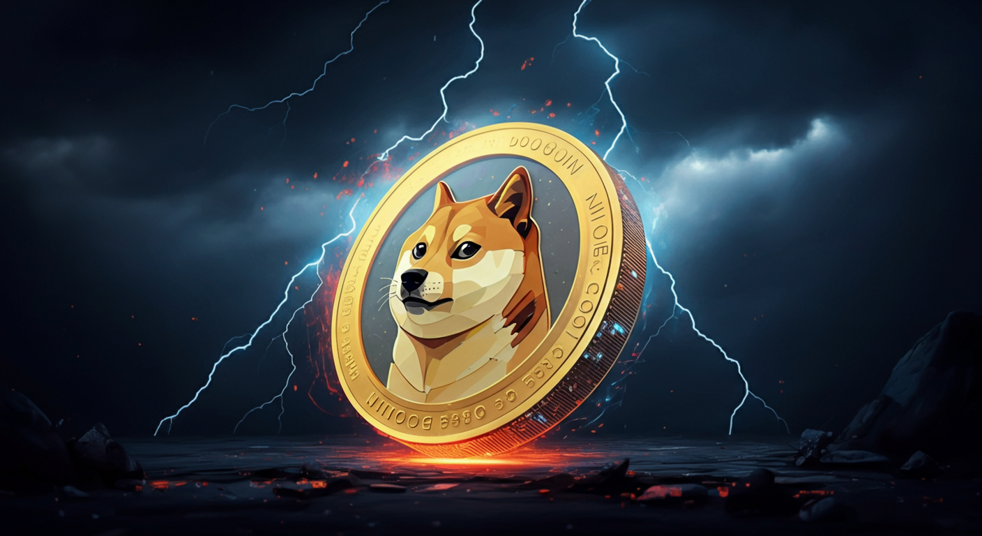 Dogecoin DOGEの世界観と仮想通貨らしさが伝わるビジュアル