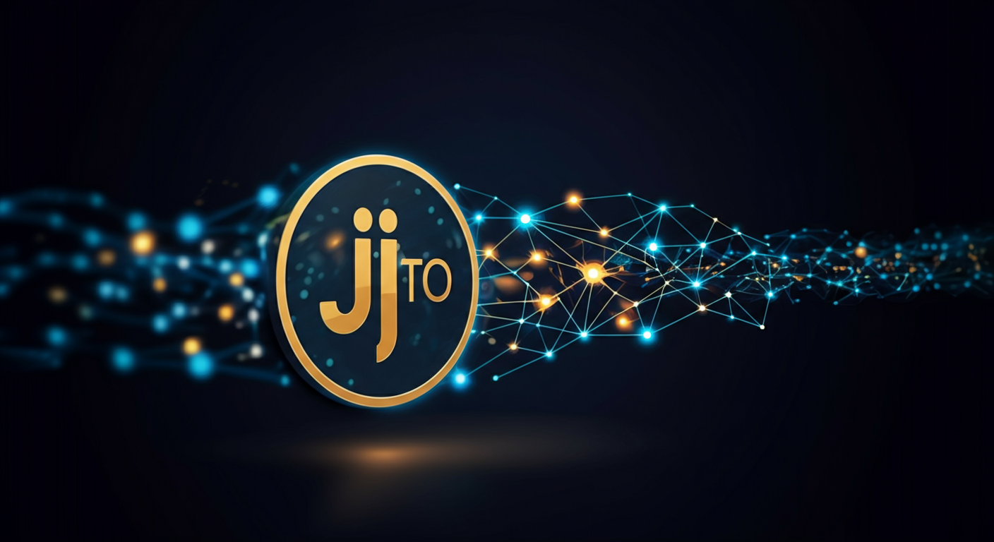 Jito JTO technology and blockchain network illustration