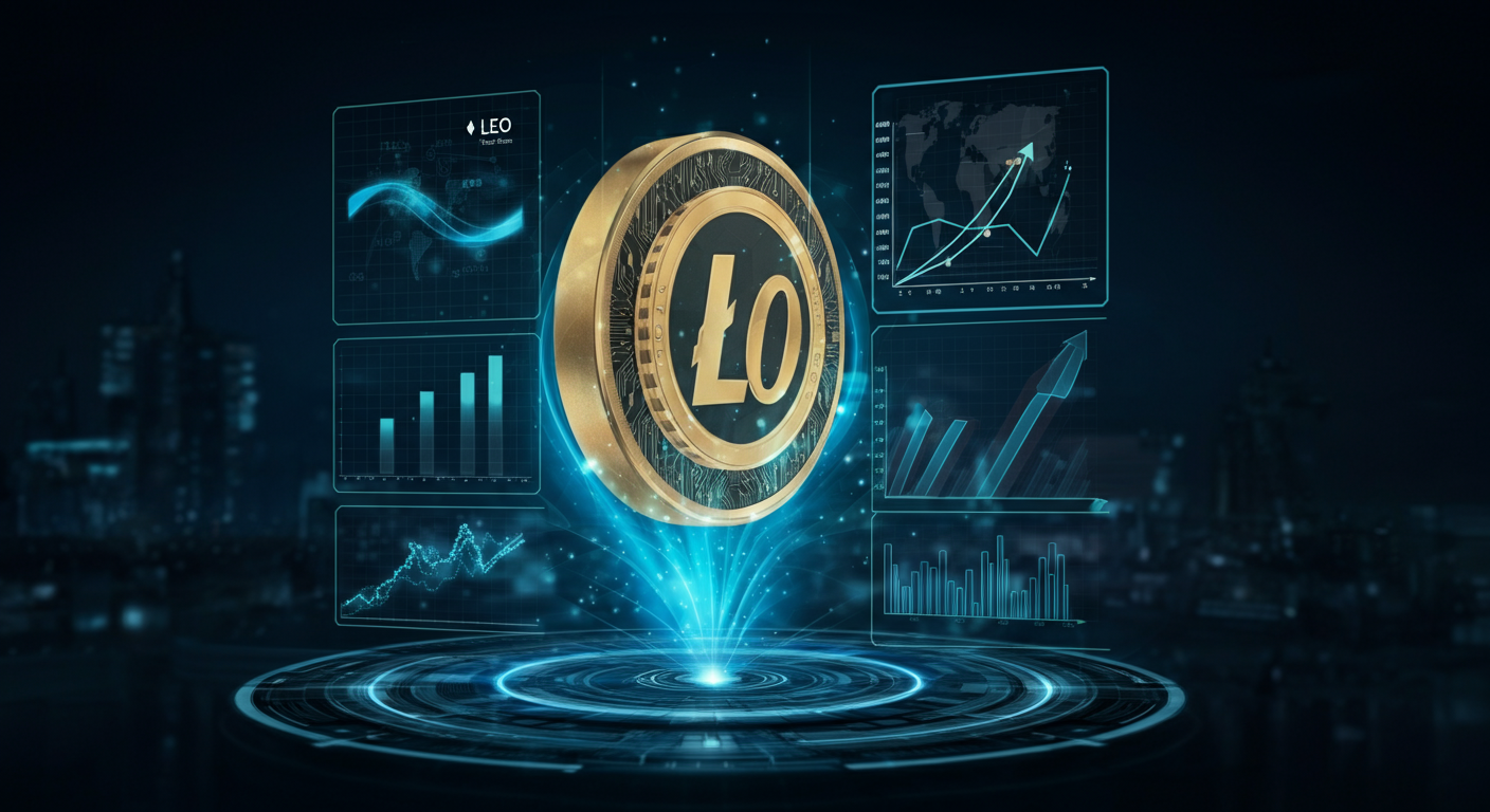 LEO Token LEOの将来性を象徴するビジュアル