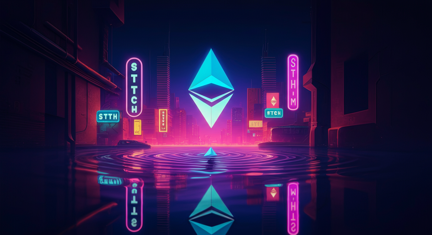 Lido Staked Ether STETHの世界観と仮想通貨らしさが伝わるビジュアル
