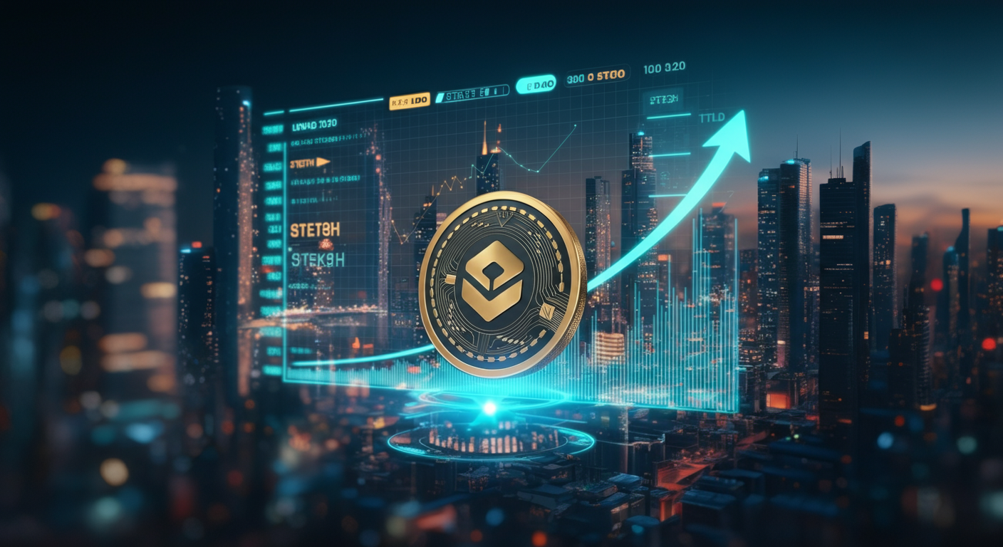 Lido Staked Ether STETHの将来性を象徴するビジュアル