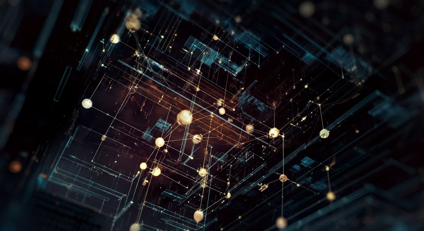 Meta(旧Facebook)が描くメタバース戦略とは technology and blockchain network illustration