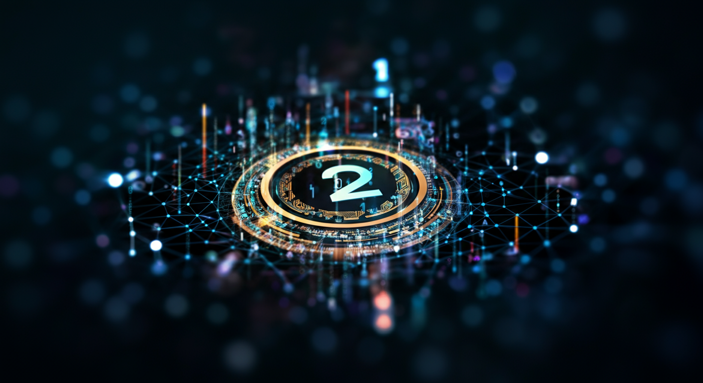 Web3×メタバース:ブロックチェーンが果たす役割 technology and blockchain network illustration