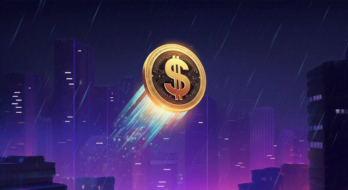 USDC の世界観と仮想通貨らしさが伝わるビジュアル