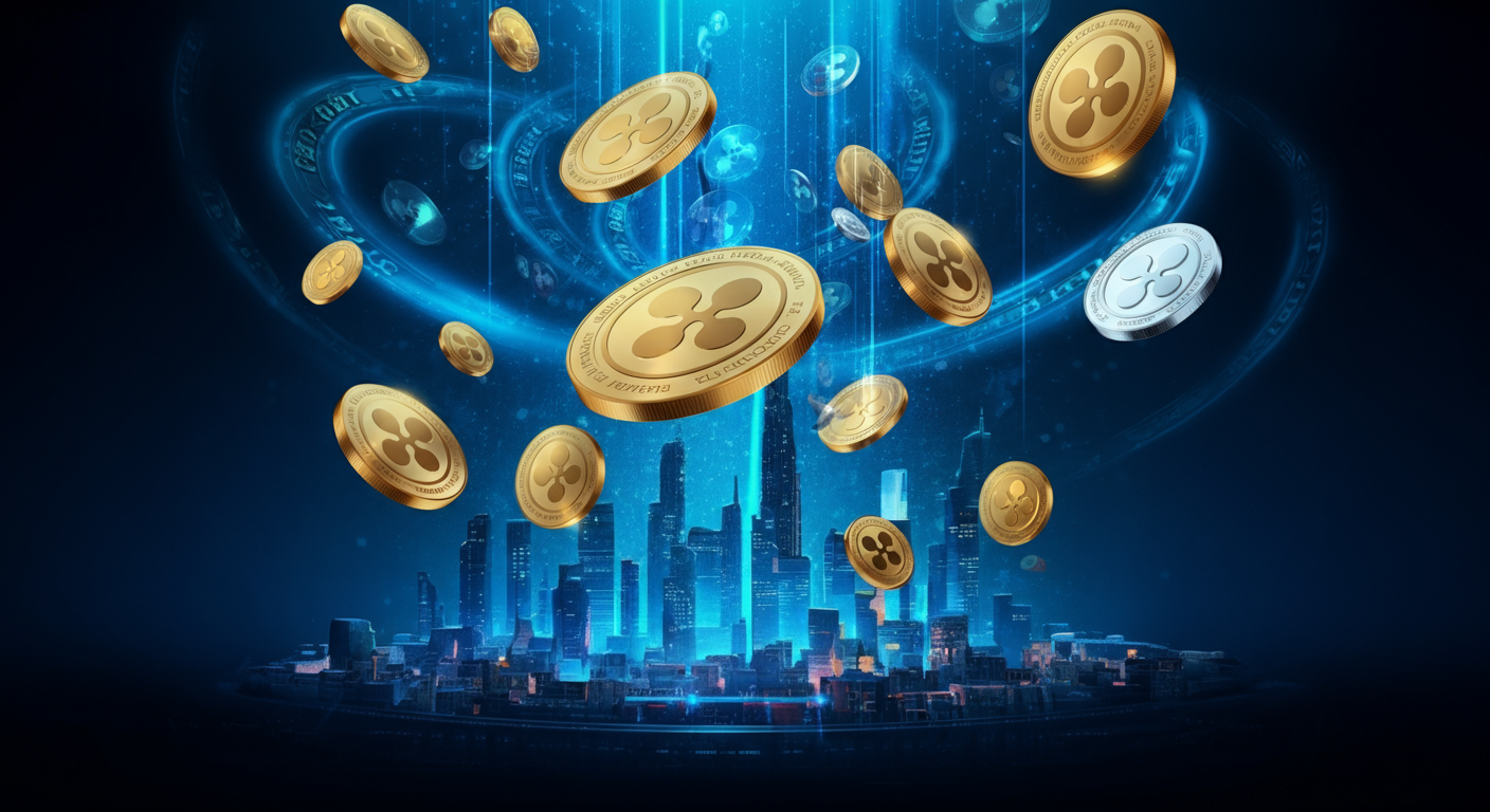 XRP の世界観と仮想通貨らしさが伝わるビジュアル