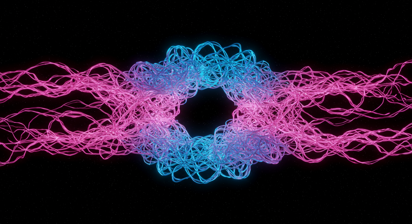 Eye-catching visual of LangChain and AI technology vibes