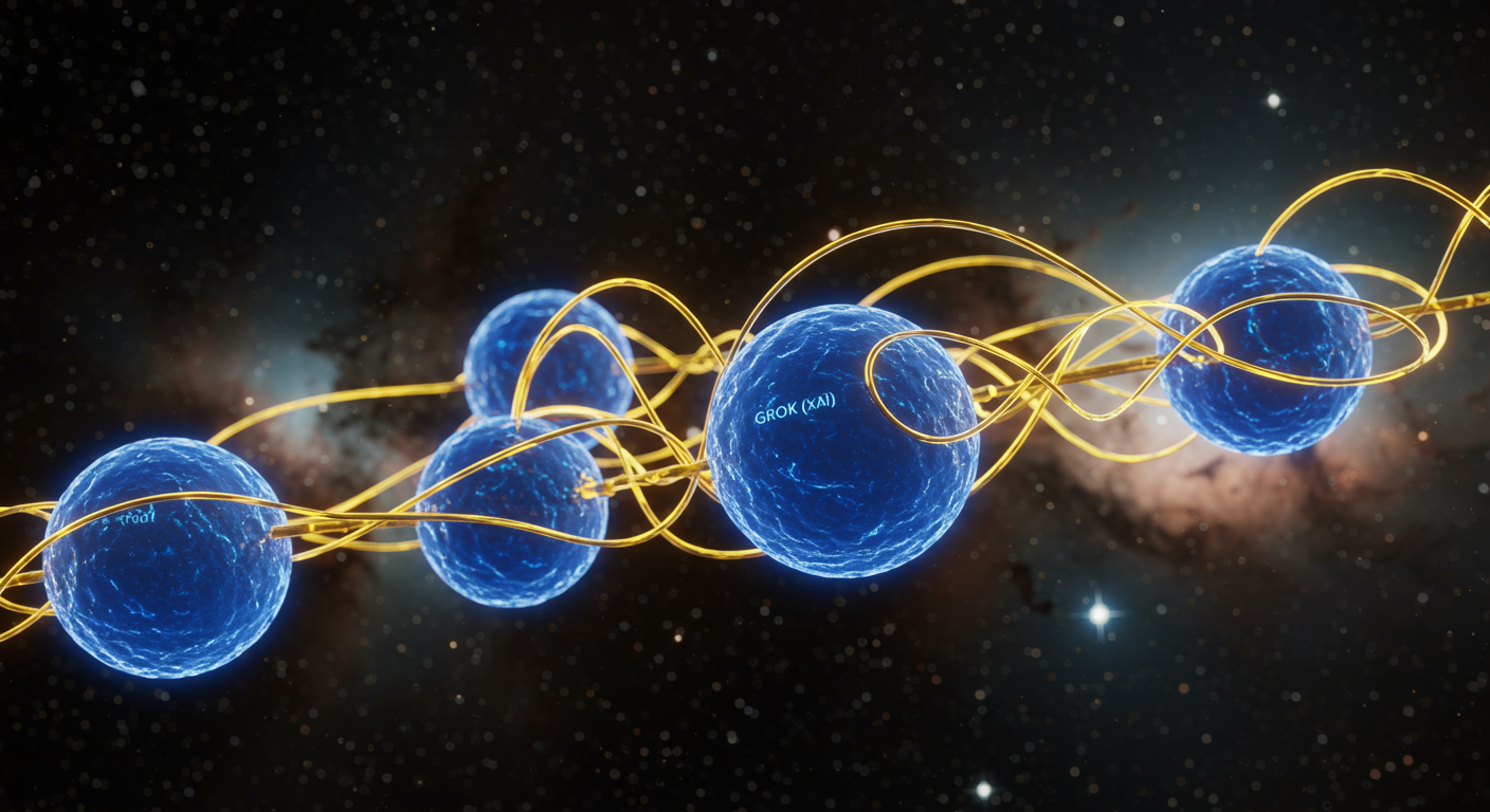 Eye-catching visual of Grok (xAI) and AI technology vibes