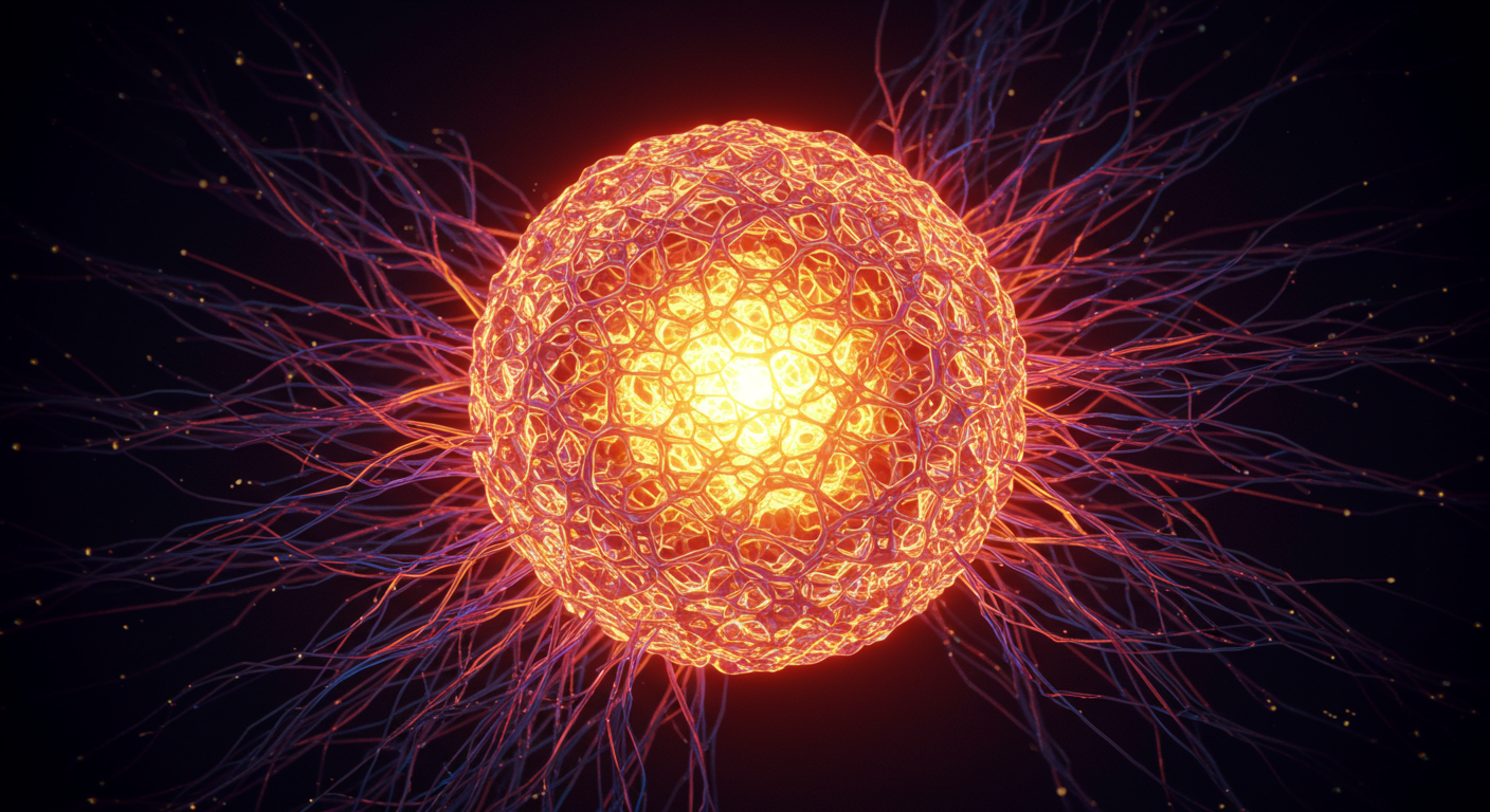 Eye-catching visual of Midjourney and AI technology vibes