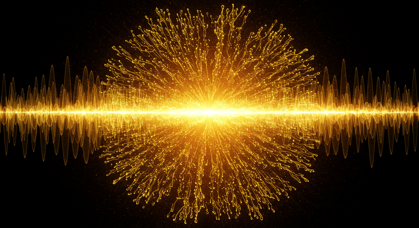 Eye-catching visual of Voice Cloning (Voice Synthesis Technology) and AI technology vibes