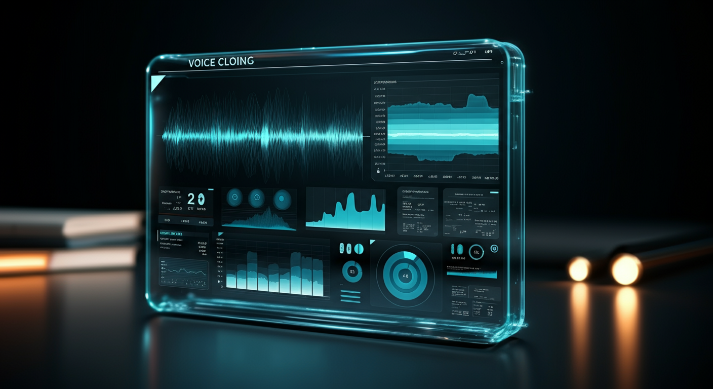 Future potential of Voice Cloning (Voice Synthesis Technology) represented visually