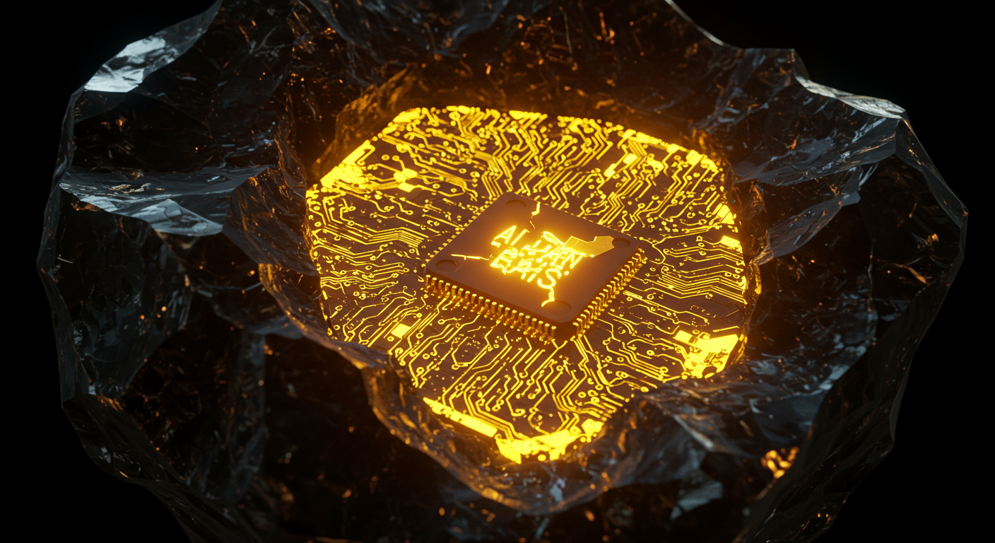 Eye-catching visual of AI Bias and AI technology vibes