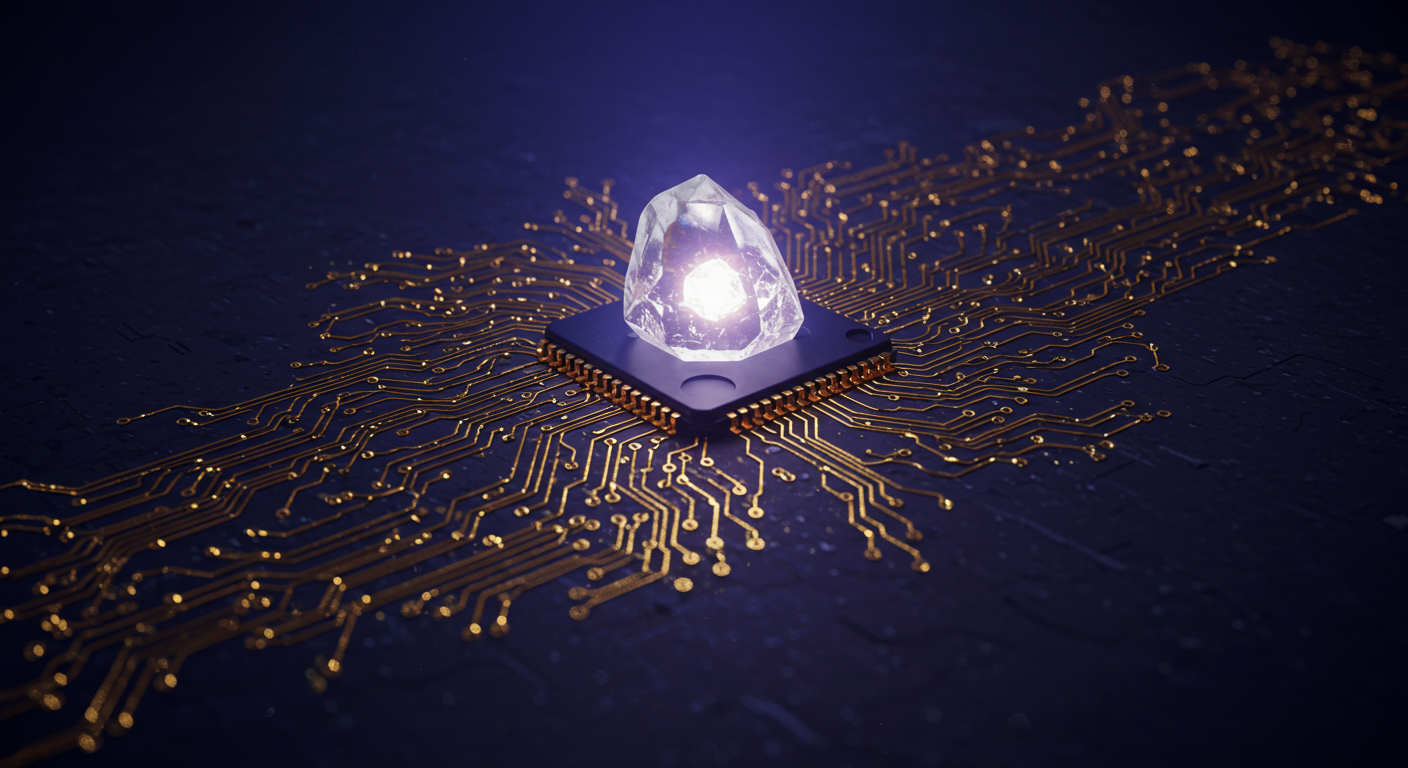 Eye-catching visual of Edge AI and AI technology vibes