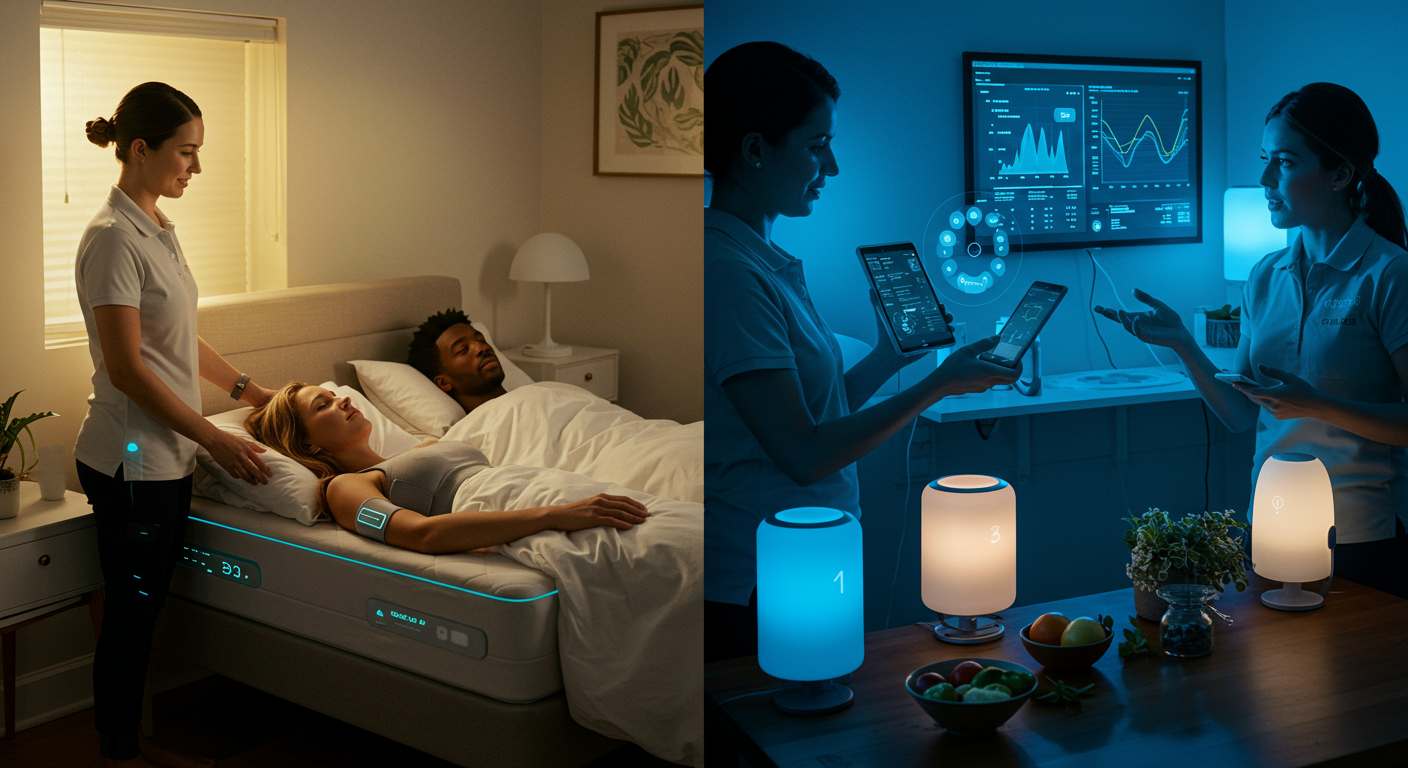 Eye-catching visual of Circadian Health Biohacking Trends Sleep Concierges and lifestyle vibe