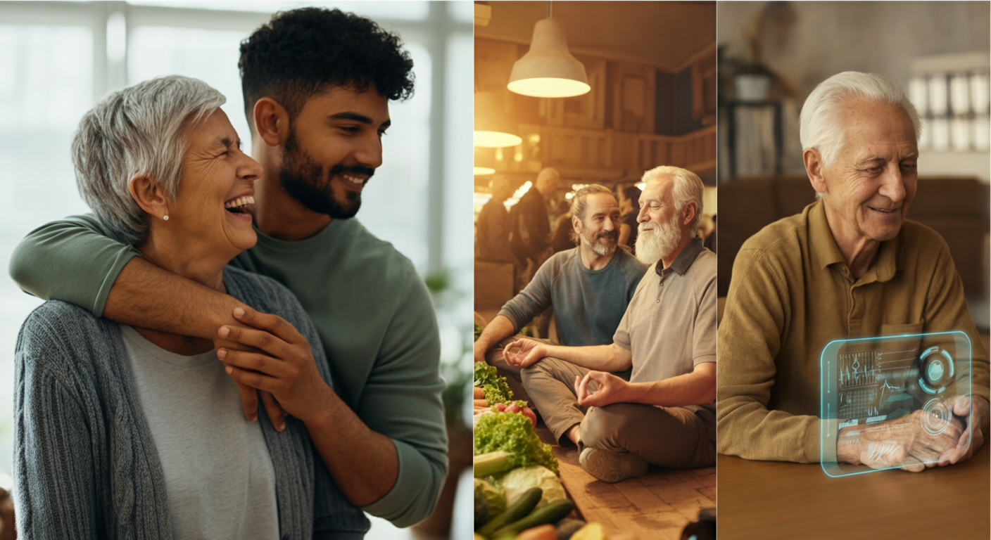 Eye-catching visual of Healthy Longevity Wellness Trends Personalized Health and lifestyle vibe