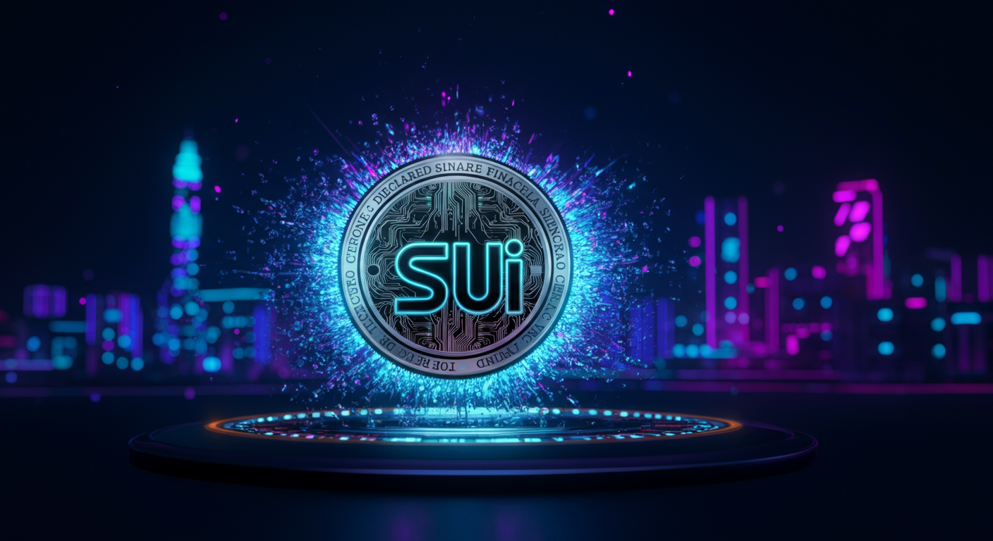 SUIの世界観と仮想通貨らしさが伝わるビジュアル