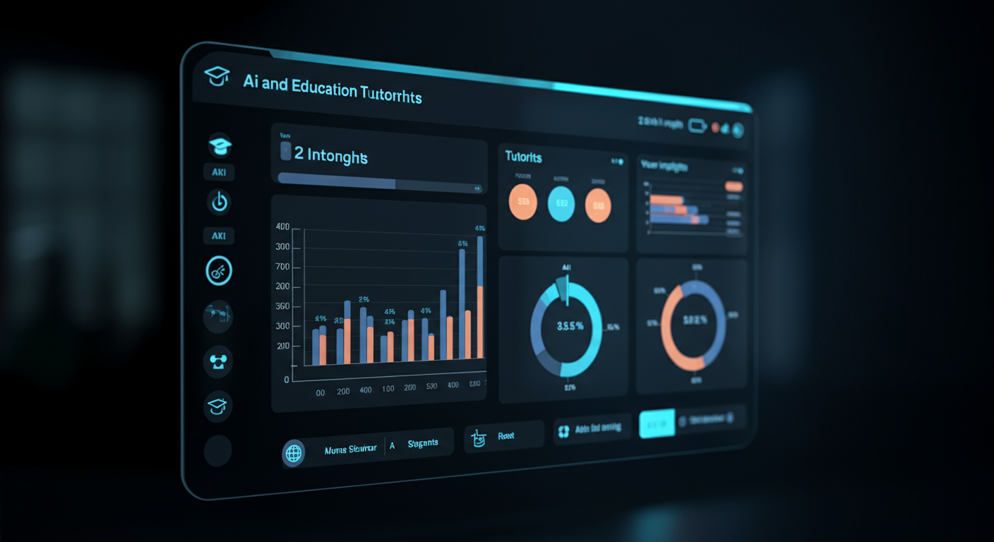 Future potential of AI and Education (AI Tutoring) represented visually