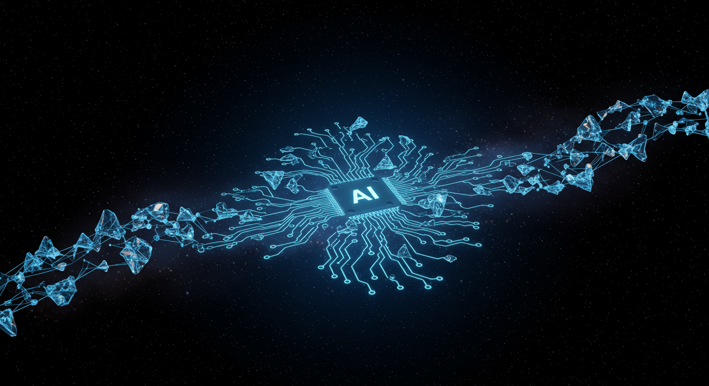 Eye-catching visual of AI and Coding Assistance (Copilot Systems) and AI technology vibes