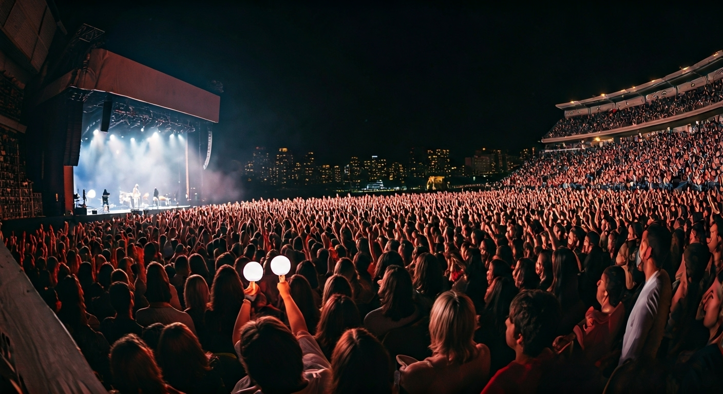 Eye-catching visual of Live Entertainment Boom Oshi-Katsu Culture High-Ticket Events and lifestyle vibe