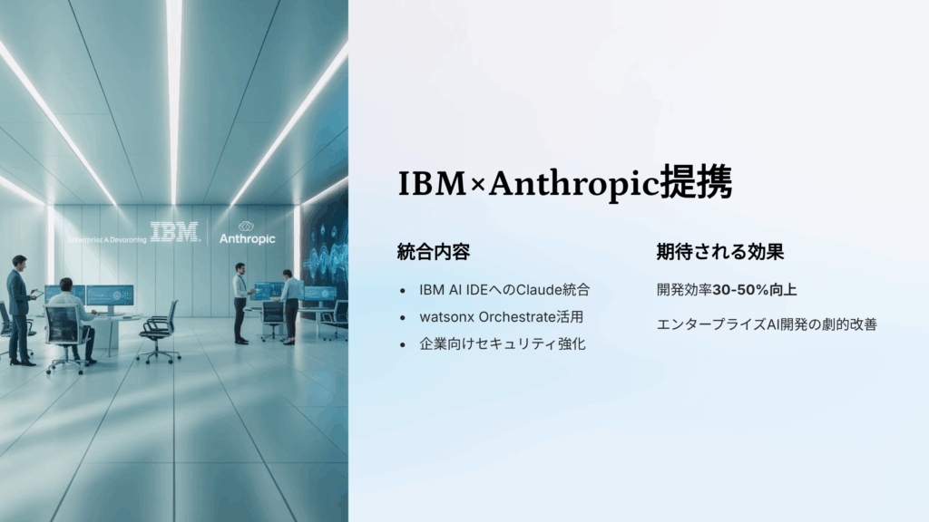 IBM×Anthropic提携:ClaudeがAI開発ツールに統合される最新ニュース