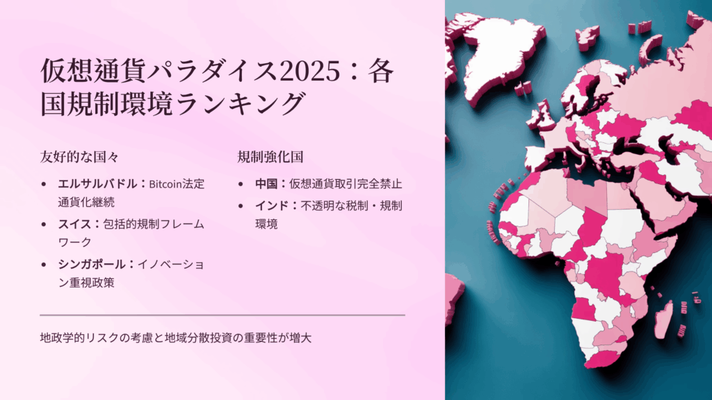 仮想通貨の国別ランキング地図