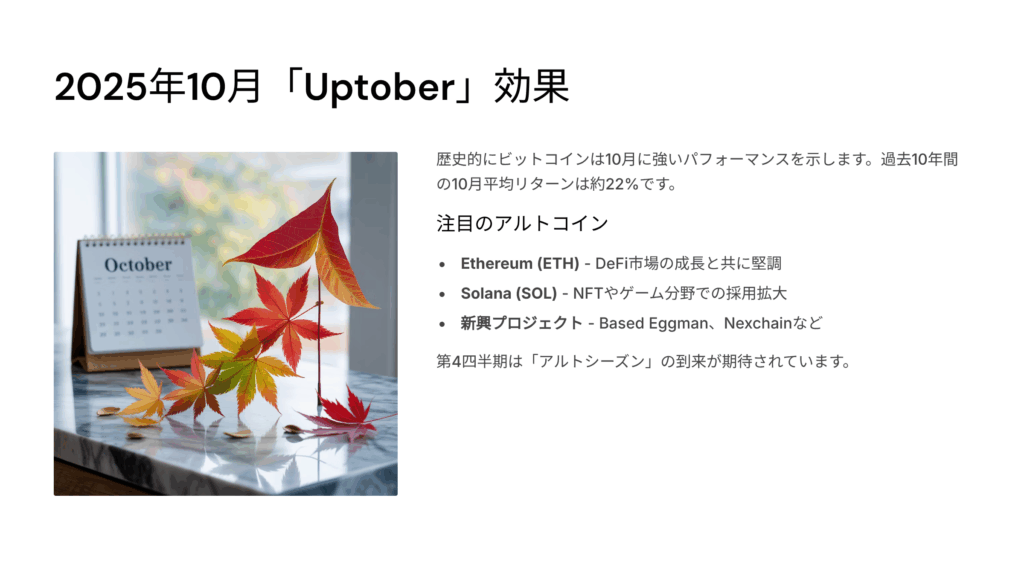 2025年10月のビットコイン急騰とアルトコイン市場