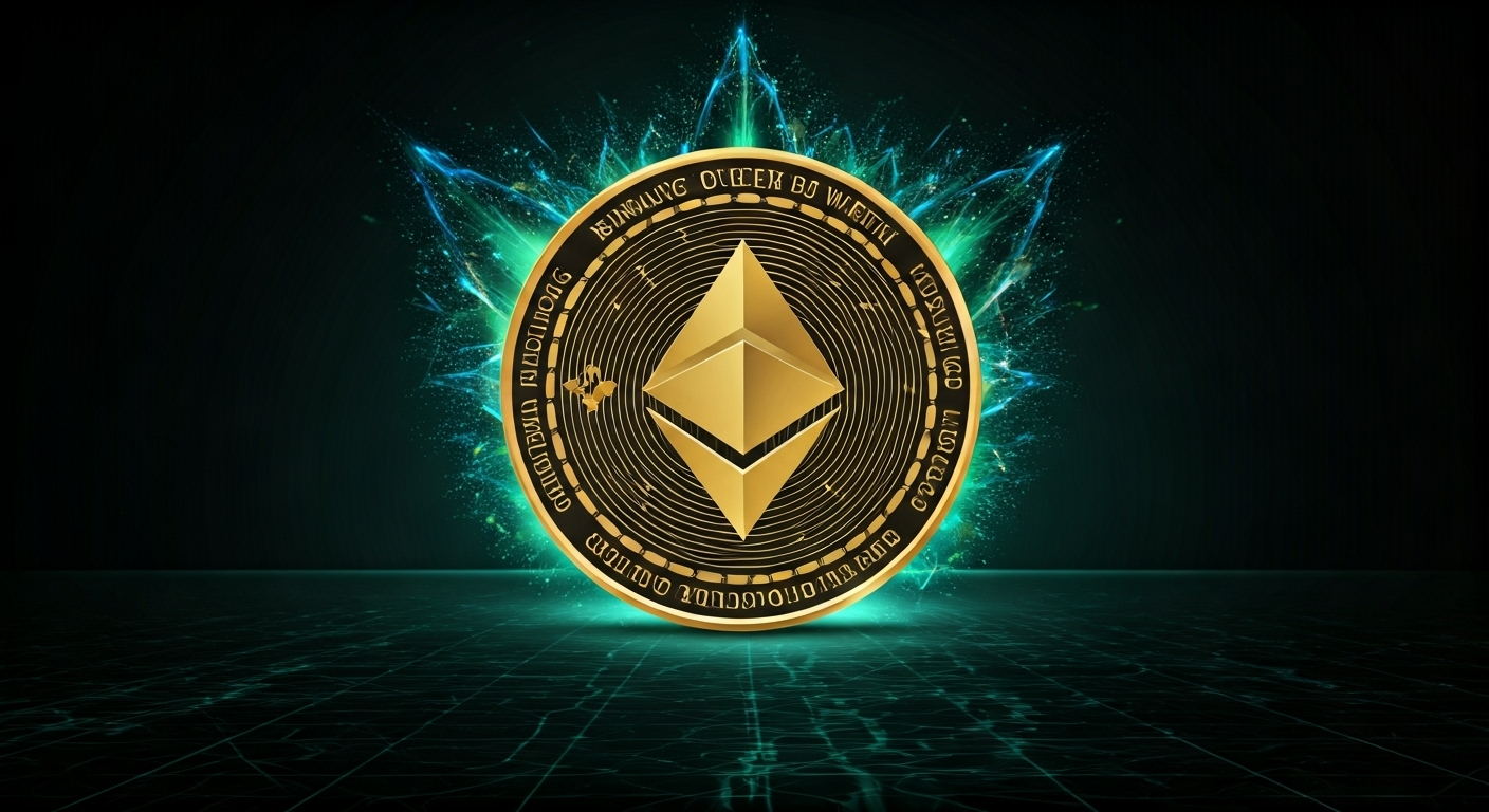 Binance-Peg WETH WETHの世界観と仮想通貨らしさが伝わるビジュアル