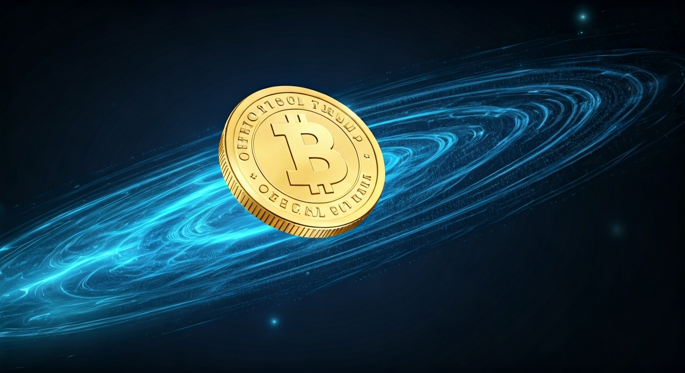 Official Trump TRUMPの世界観と仮想通貨らしさが伝わるビジュアル