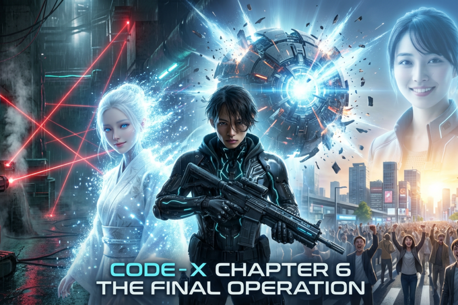 未来的な戦士とサイボーグ