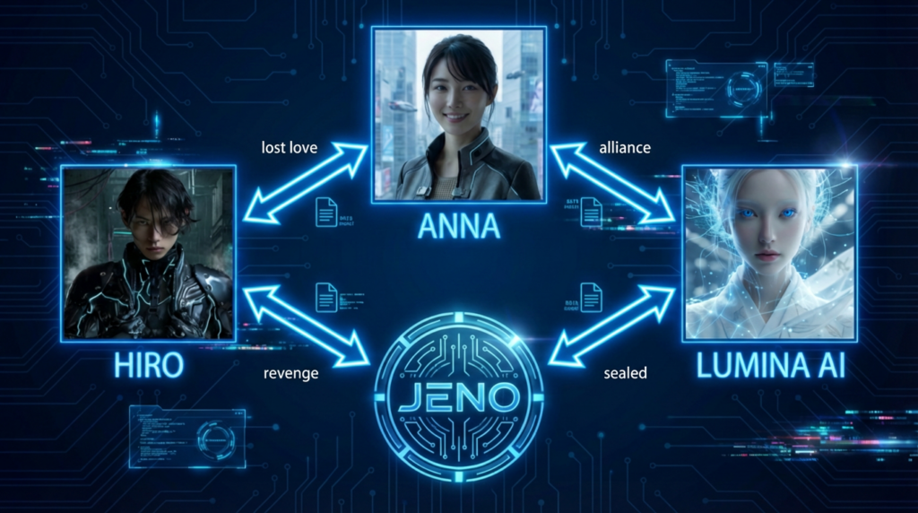 愛、復讐、同盟の関係図